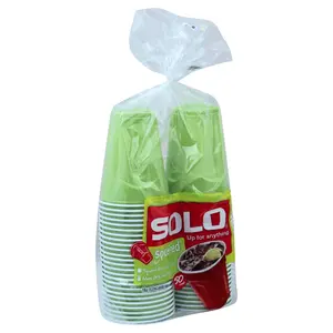 Solo Plastic Cups 50 ea - 12 Pack    180z