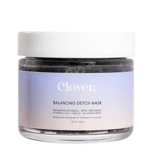 Balancing Detox Mask | Gentle Brightening & Exfoliating Clay and Charcoal Face Mask | Breakouts, Brightening, Smoothing | Natural Ingredients