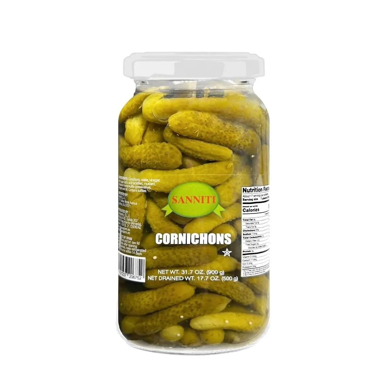Sanniti Spanish Cornichons - 33.5 ounceundefined