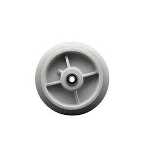 8" x 2" Thermoplastic Rubber Donut Tread Wheel Only with Precision Ball Bearing - 1/2" Bore - 600 lbs Capacity per Wheel  -  Service Caster Brand