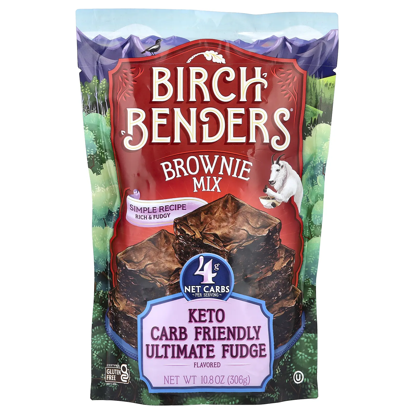 Birch Benders Brownie Mix, Ultimate Fudge, 10.8 oz (306 g)