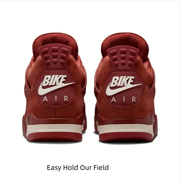 Full burgundy suede retro sneakers with soft matte texture! Matching red mesh panels deliver all-day ventilation. Visible air cushion eases foot pressure for daily trips, shipped with full original shoe box, unisex sizing.