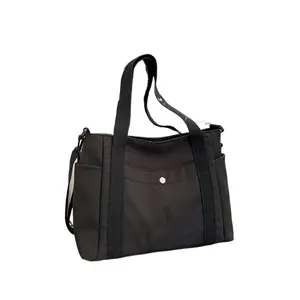 Large Capacity Nylon Canvas Tote Bag For Women, Multi‑Functional Daily Crossbody Handbag, Versatile Casual Shoulder Purse With Multiple Pockets, Durable Lightweight Carryall Ideal For Daily Commute Shopping Travel And Everyday Stylish Occasions