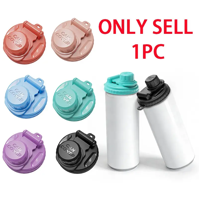 1pc Beverage can lid with knob cover, keeping drinks fresh and insect free/dust-free, compatible with beer, energy drinks, soda cans, reusable airtight can lid, easy to use, suitable for home, office, and gatherings, Reusable lids