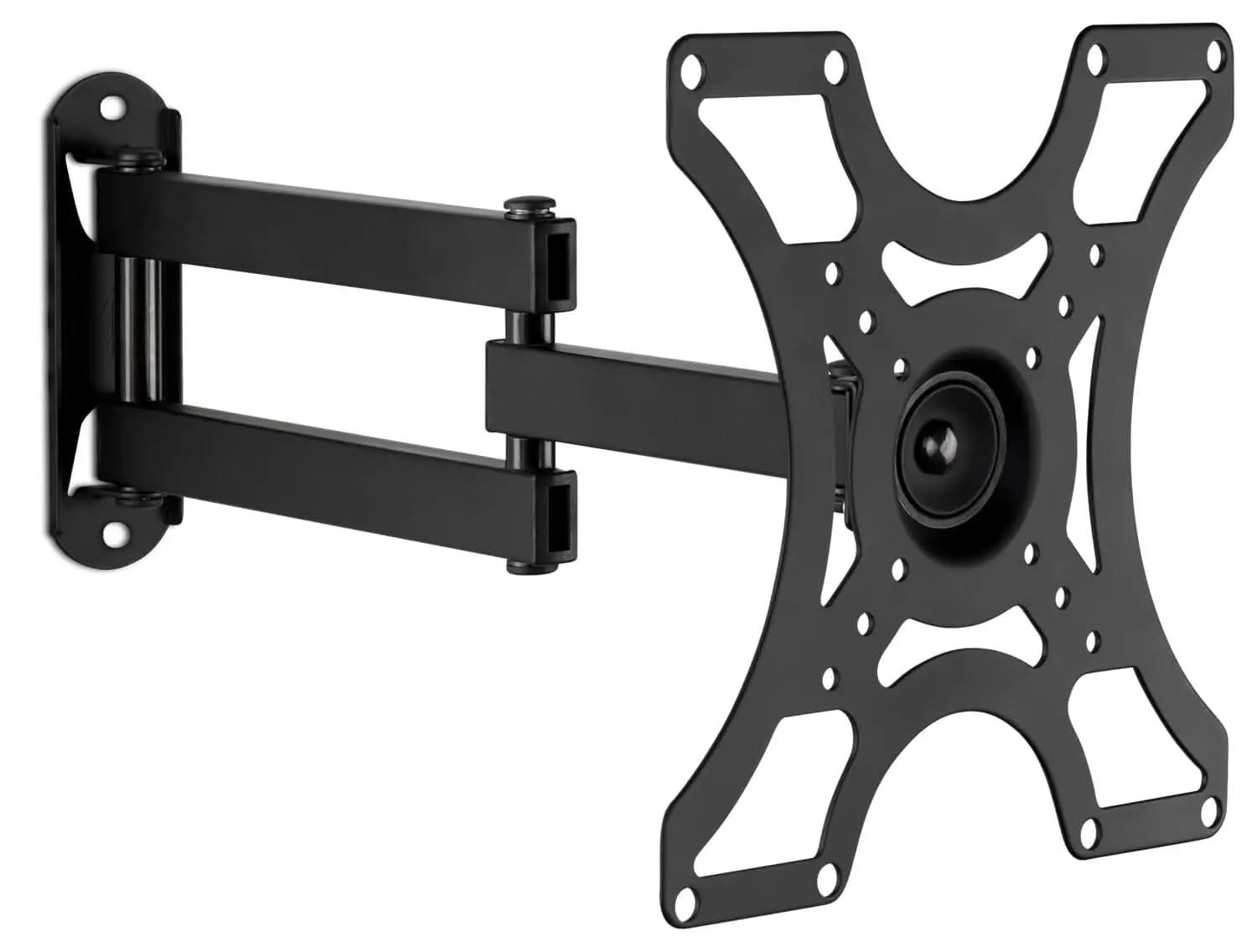 Mount-It! Full Motion TV Wall Mount for 19–43 Inch TVs, Single Stud Swivel TV Mount with 15" Extension, Holds 55 lbs, VESA 75x75–200x200