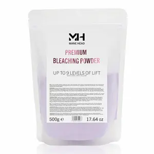 9 Level Bleaching Powder For Hair 17.64oz 500g 1.1lbs Premium Dust Free Violet Extra Strength Up to 9 Levels Lift Hair Bleach Lightener Bleaching Powder