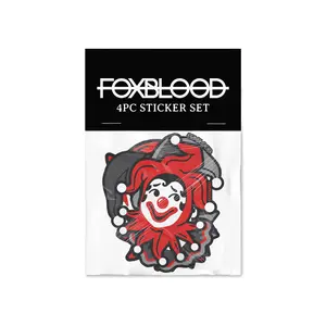Clown Alley 4pc Sticker Set - FOXBLOOD