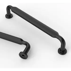 10 Pack 5 Inch(128mm) Matte Black Kitchen Cabinet Handles, Durable Cabinet Pulls Hardware for Cupboard Drawer