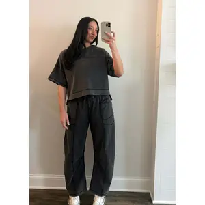 Katy Barrel Leg Pants Set Katy Barrel Leg Pants Set