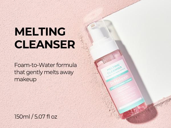[Dr.Melaxin Official] Melting Cleanse Hypoallergenic Makeup remover with Quick Bubble, Deep Pore Cleansing for all skin type, 150ml