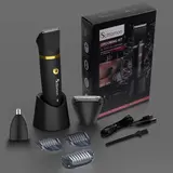 Scttomon 3-in-1 Electric Body Trimmer - Cordless Waterproof Groin Groomer, Nose & Body Hair Trimmer, Stainless Steel Foil Blade, Ergonomic Safe Below-the-Waist Shaver, 60min Battery, Travel Lock - Gift