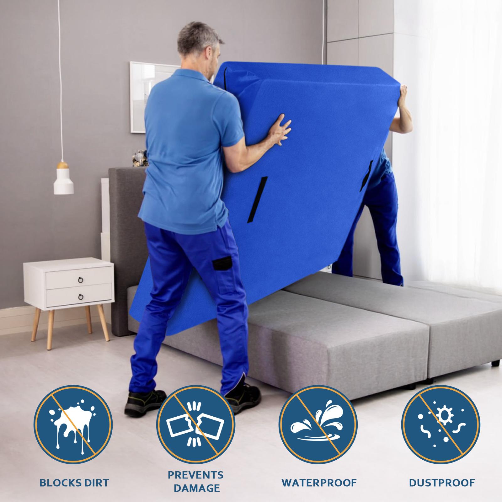 Moonsea Waterproof Mattress Bags for Moving and Storage with Strong Handles Zipper Reusable Storage Bag Extra Heavy Duty Easy Carrier Protector for Moving #TiktokShopSpringGlowUp