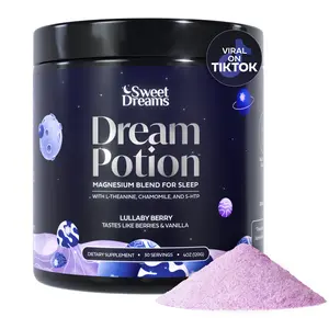 Dream Potion | Magnesium Blend with Glycine, L-Theanine, and Chamomile for Calm & Sleep | 30 Servings