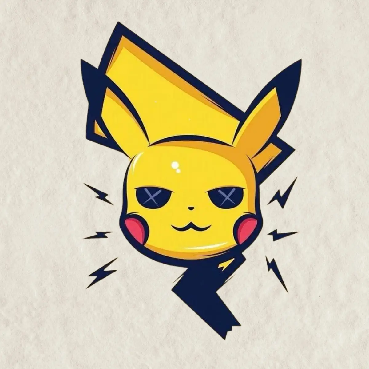 Pikachu Vinyl Sticker, Decal Cute Waterproof Poke Vinyl Stickers, Decal for Laptop, Water Bottle, Car, Gamer Gift
