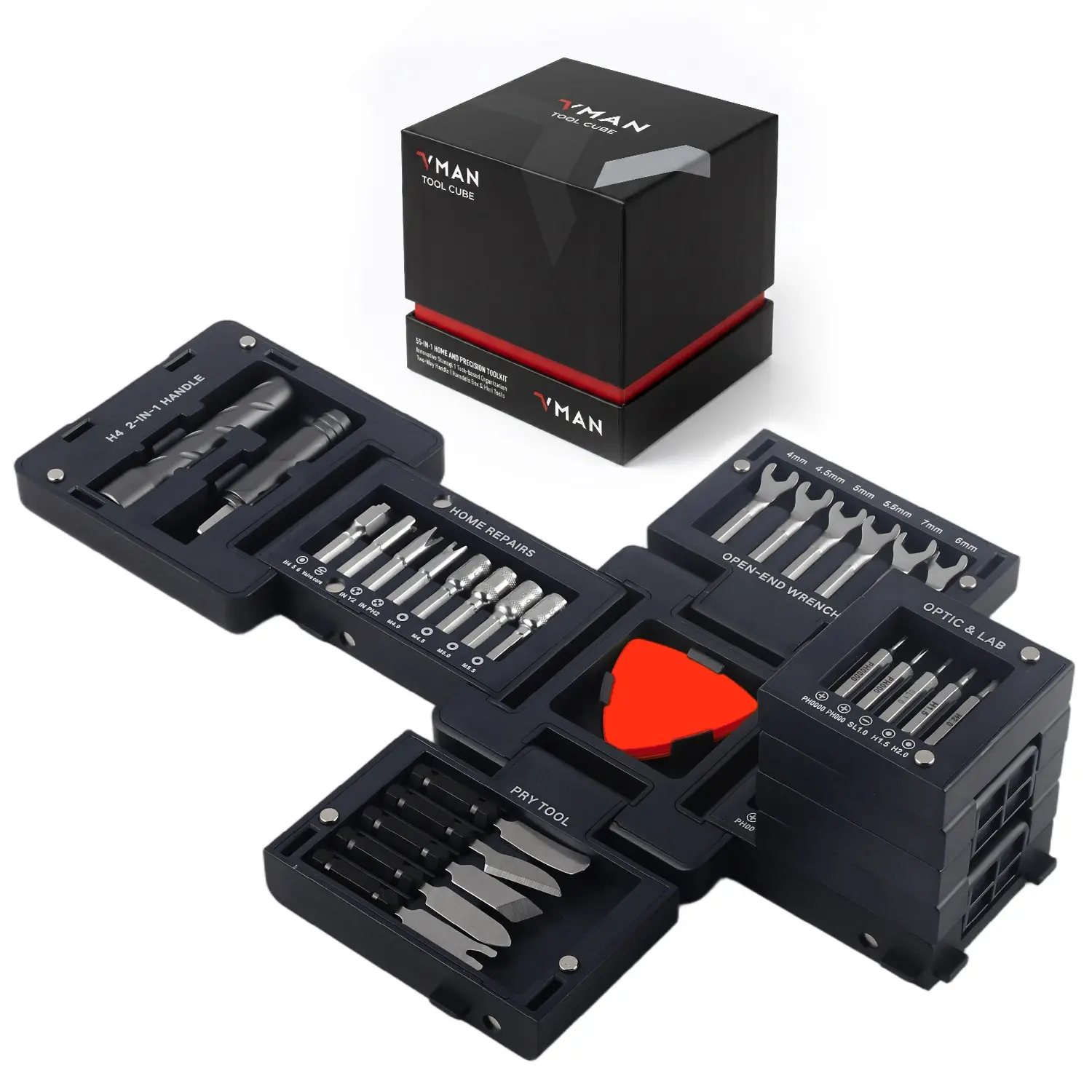 [fathersdaygift] 55-In-1 Magnetic Screwdriver Set, Diy Screwdriver, Dismantling Screwdriver Kit, Precision Tools for Home Repair, Electronics Disassembly, Furniture Installation, Practical Gift