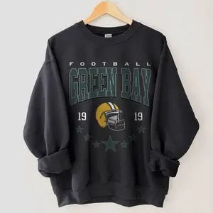 Green bay Football Sweatshirt, Vintage Style Green bay Football Crewneck, Football Fan Gifts
