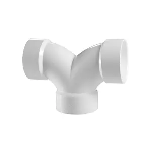 2 x 1-1/2 x 1-1/2" PVC DWV Double 1/4 Bend Elbows (H x H x H)