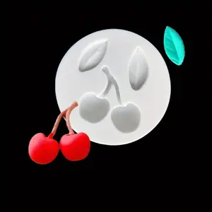 1pc, Mini Cherry and Strawberry Silicone Molds for Cake Decoration, Chocolate, and Baking Reusable Mold - Perfect for Weddings, Parties, and Holidays