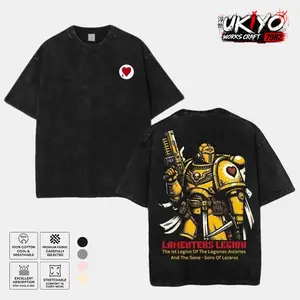 Inspired Lamenters Chapter T Shirt, Oversized Heavy Cotton Vintage Wash Tee, New Arrival for Warhammer Fans Top Menswear streetwear Fabric Seamless t shirts for men