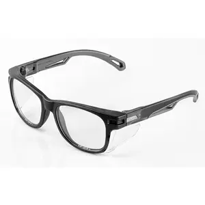 E52 Safety Glasses for Men and Women Stylish Black Light Work Protective Glasses Anti Fog Scratch Resistant with Side Shields  Lens No Slip Grips ANSI Z87.1 Certified Indoor/Outdoor