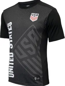 US Soccer USMNT Poly Shirt Soccer Game Day Shirt - Black