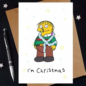 Funny Christmas Card, Perfect Gift for Parents, Siblings, Friends, Partner, Classmates, Humorous Holiday Greeting Card