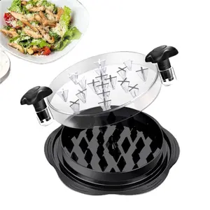 Chicken Shredder Tool Twist – Large Cooked Meat Shredder for Chicken Breast, Pork & Beef, Easy Pull Shredding Tool with Non-Slip Base, BPA Free Kitchen Gadget