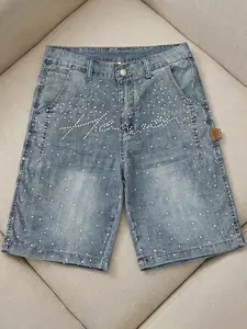Summer Loose Fit Denim Shorts Bottom, Plain Design Fashionable Comfortable Breathable Trendy Casual Wear, Perfect for Daily