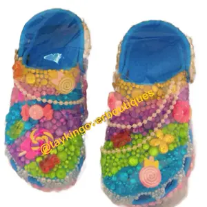 Custom Shoes Footwear for All Ages - Colorful Beaded Design with Various Patterns and Colors - Walking Shoes