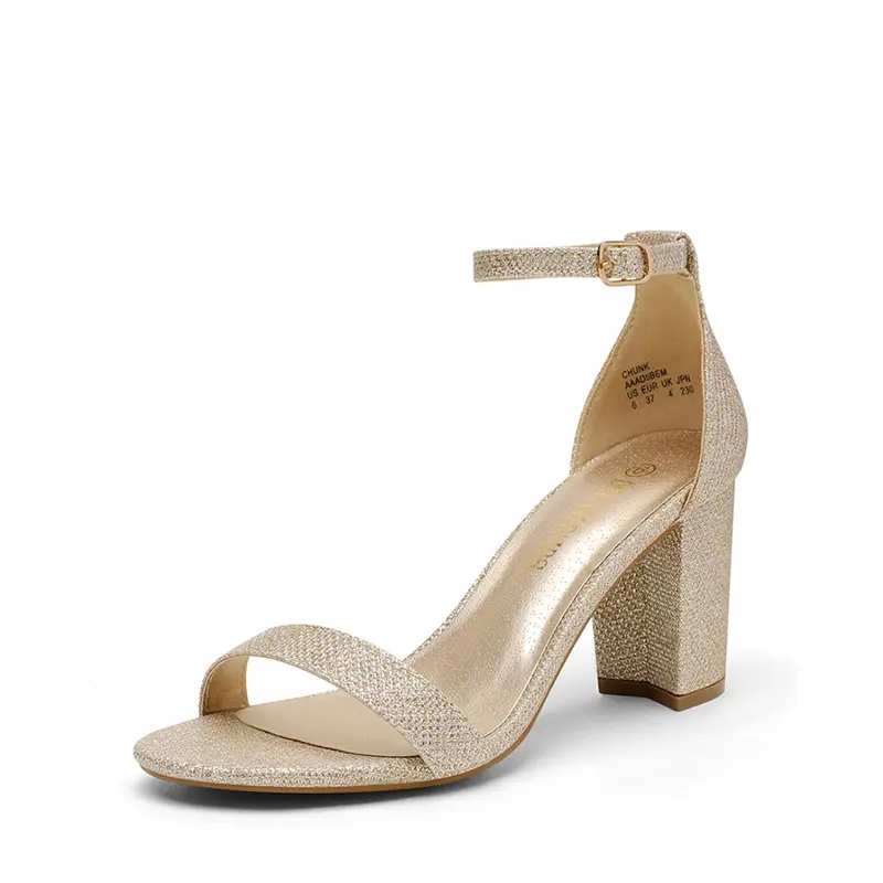 Dream Pairs Women's Fancy Sandals, Nubuck Open-Toe with 2.2" Chunky Block Heel, Comfortable Ankle Strap Walking Shoes for Women, Stylish, Fashionable Casual Sandals, Buckle Heeled Sandals, Sandals Women