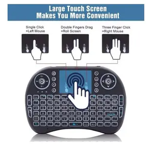 Mini Wireless Keyboard with Touchpad – Backlit 2.4G Compact Keyboard for TV Box, PC & Smart TV