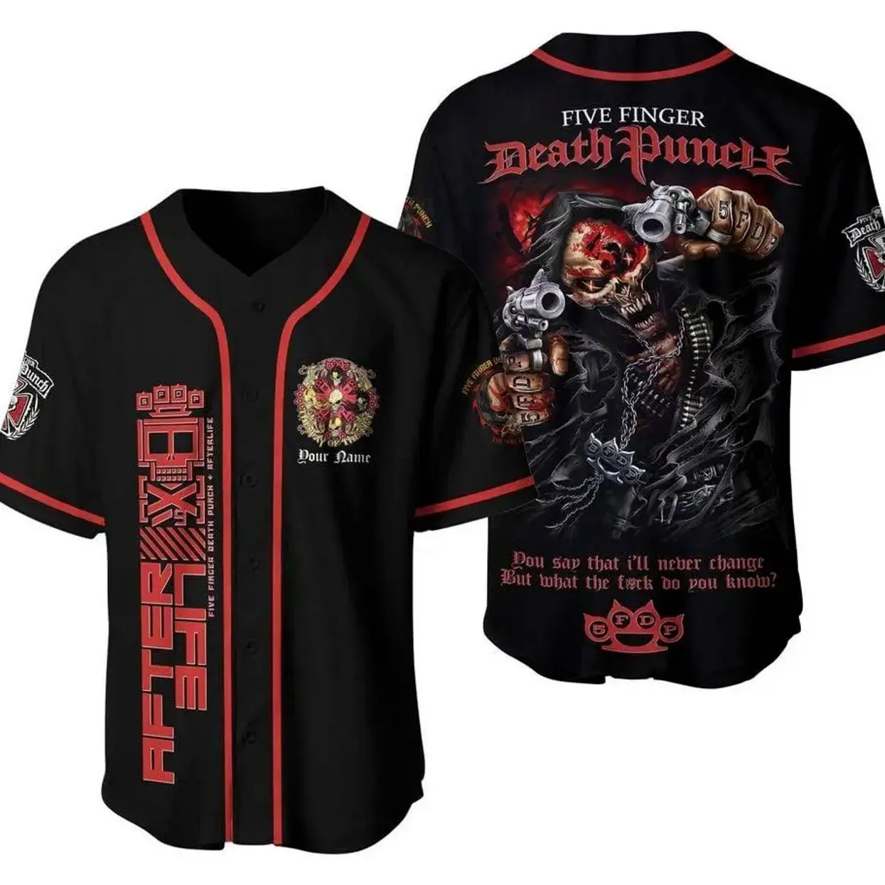 Personalized Five Finger Death Punch Jersey LN2