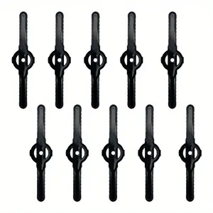 Garden Tool Parts Accories Brush Cutter Grass Cutter Blade Nylon Plate 10 Pies Nylon Mower Blades (10-Pack), Electric Lawn Mower Parts, Replaceable Trimmer Heads, Plug-And-Play, Small Lawn Mower Accessories