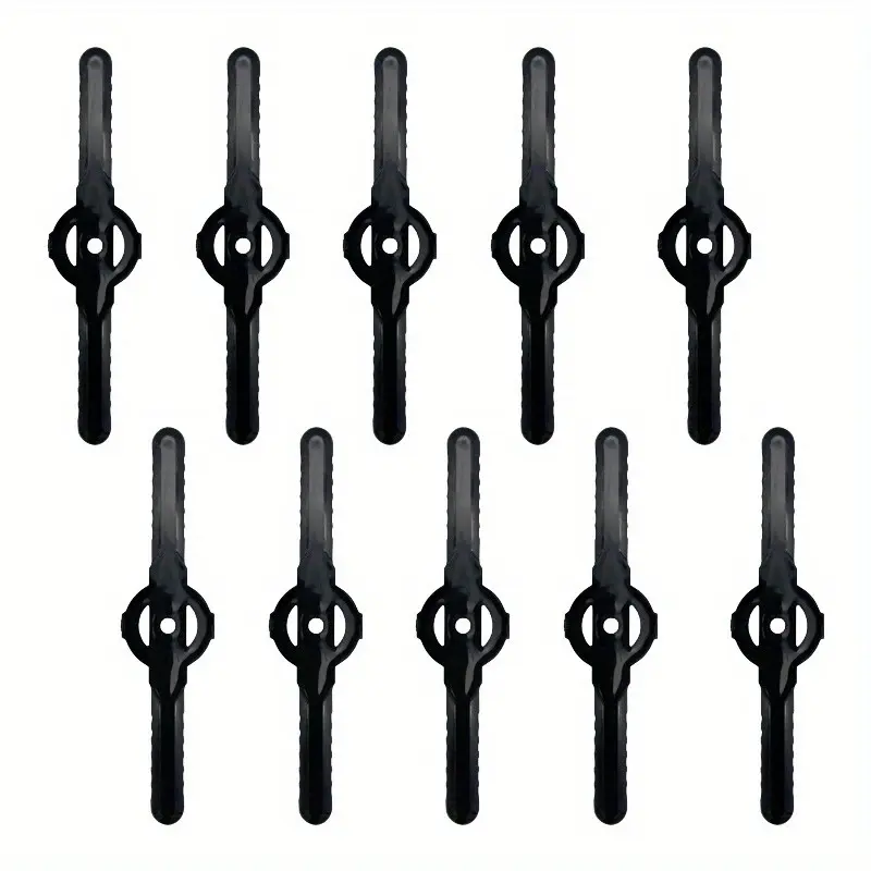 Garden Tool Parts Accories Brush Cutter Grass Cutter Blade Nylon Plate 10 Pies Nylon Mower Blades (10-Pack), Electric Lawn Mower Parts, Replaceable Trimmer Heads, Plug-And-Play, Small Lawn Mower Accessories