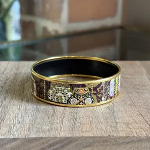 Pre-owned HERMES Purple Coin Purse Bangle