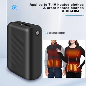 1 Pack Power Bank Fast Charging Portable Charging USB 7.4V 20000mAh Battery Pack for Phone/Pad/Mac Pro Heated Clothes