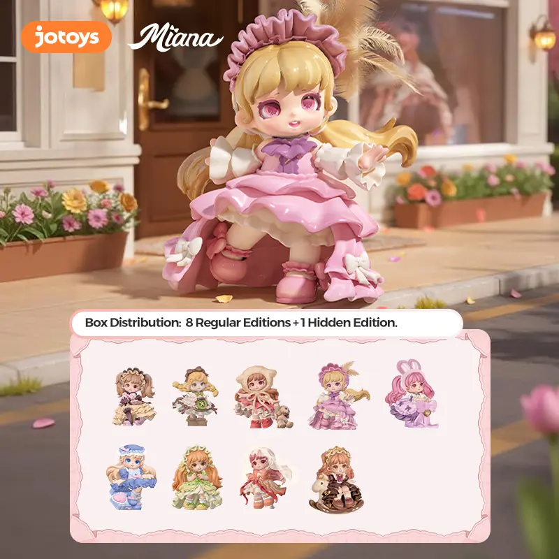 JOTOYS Miana Retro Shop Series Art Toy Blind Box - 8 Regular Editions, 1 Hidden Edition Collectible Figurine
