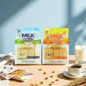 HAITAI Korean Milk Rice Crackers 240g Pack - Original & Cheese Flavor Multiple Specifications Available ,Non-Fried Rich Milky Taste Popular Korean Rice Snack Crunchy Texture Creamy Flavor Ricecakes