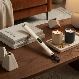 Rechargeable Plasma Arc Lighter – Windproof Flameless Electric Lighter for Incense, Candles & Incense Sticks, Great for Meditation, Yoga, Sleep Rituals, Outdoor Camping, BBQ and Everyday Kitchen Needs
