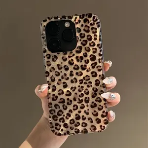 Stylish Leopard Protective Case for iPhone 17 16 15 14 13 12 11 X XS XR Pro Max Plus Air Collection, ideal birthday or New Year gift for friends, family and loved ones