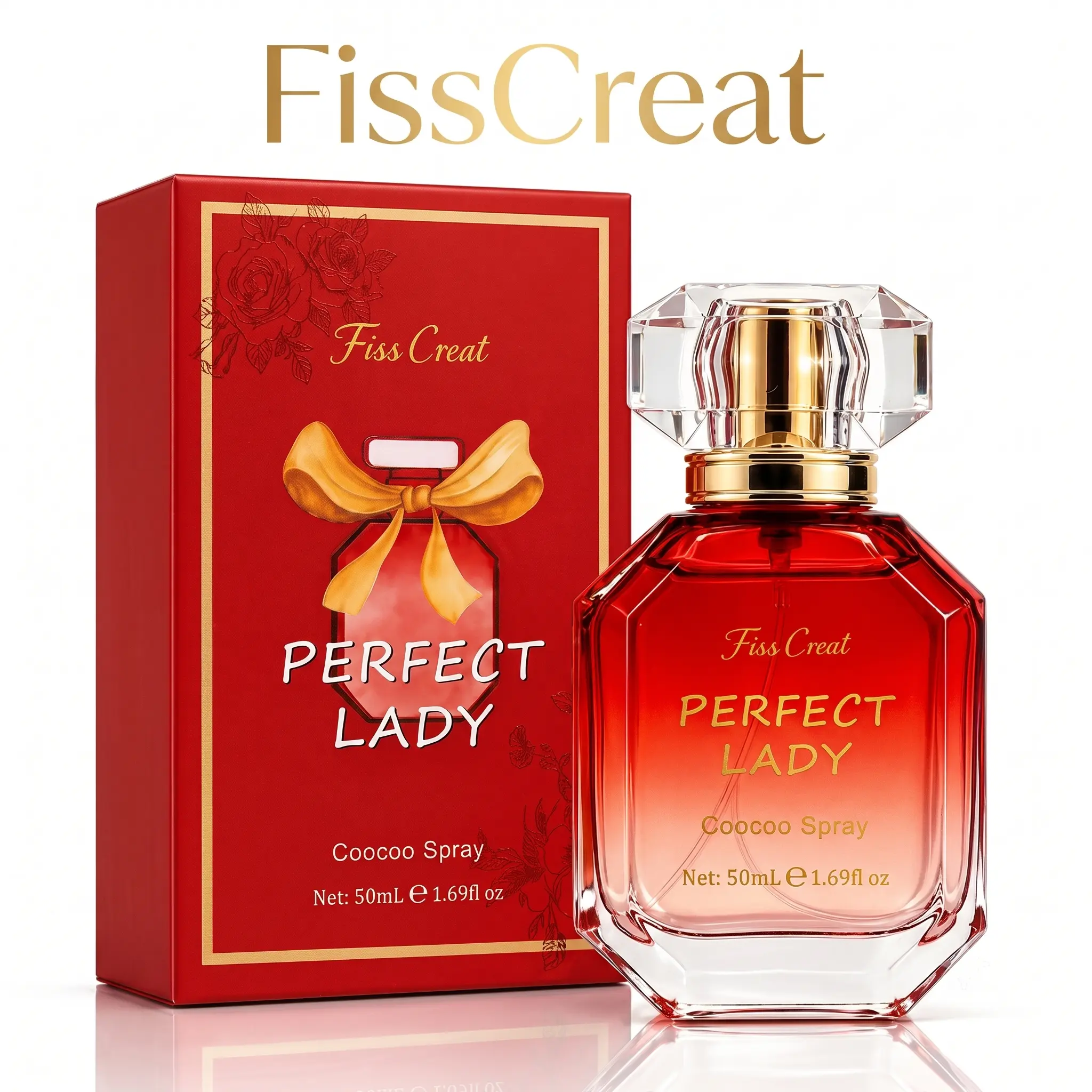 FissCreat Perfect Lady | 50mL / 1.69 fl oz | Vetiver & Grapefruit | for Women Daily Office  Casual Wear Party &Date | Perfect for Birthday & Date Night Gifting | Long-Lasting Fresh Herbal Citrus Scent with Soft Sage Finish | Eau de Parfum