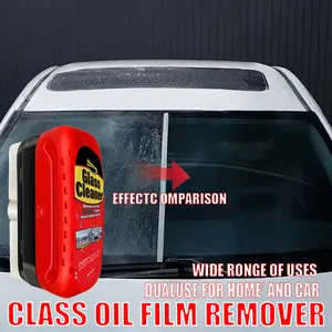 Doeyvose Car Windshield Cleaner, Strong Glass Oil Film Remover & Anti-Fog Brush, Clear Vision, Automotive Care Essentials, Car Detailing Products