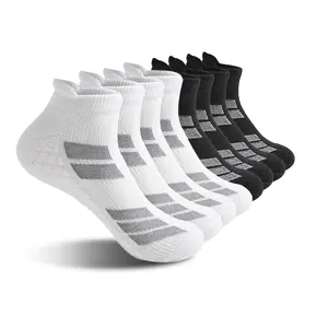 6 Pairs No Show Ankle Socks for Men and Women – Soft Terry Sole, Breathable Sweat-Wicking Low Cut Sports Socks for Daily Wear, Running, Gym, and Walking