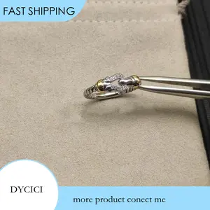S925 sterling silver 2025 new 2mm buckle diamond ring neutral fashion trend retro personality simple hip-hop luxury jewelry gift gift for man woman
