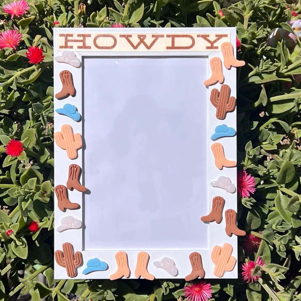Howdy Cowboy Country Themed Photo Frame