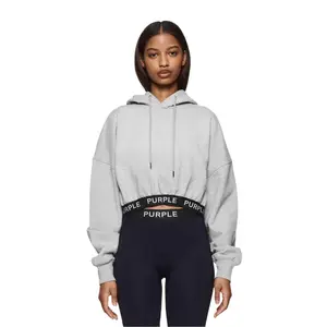 Heather Cropped Hoodie