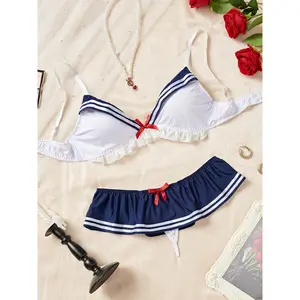 Sexy Lingerie, Three-Point Sexy Swimsuit, Navy Sailor Uniform, Seductive