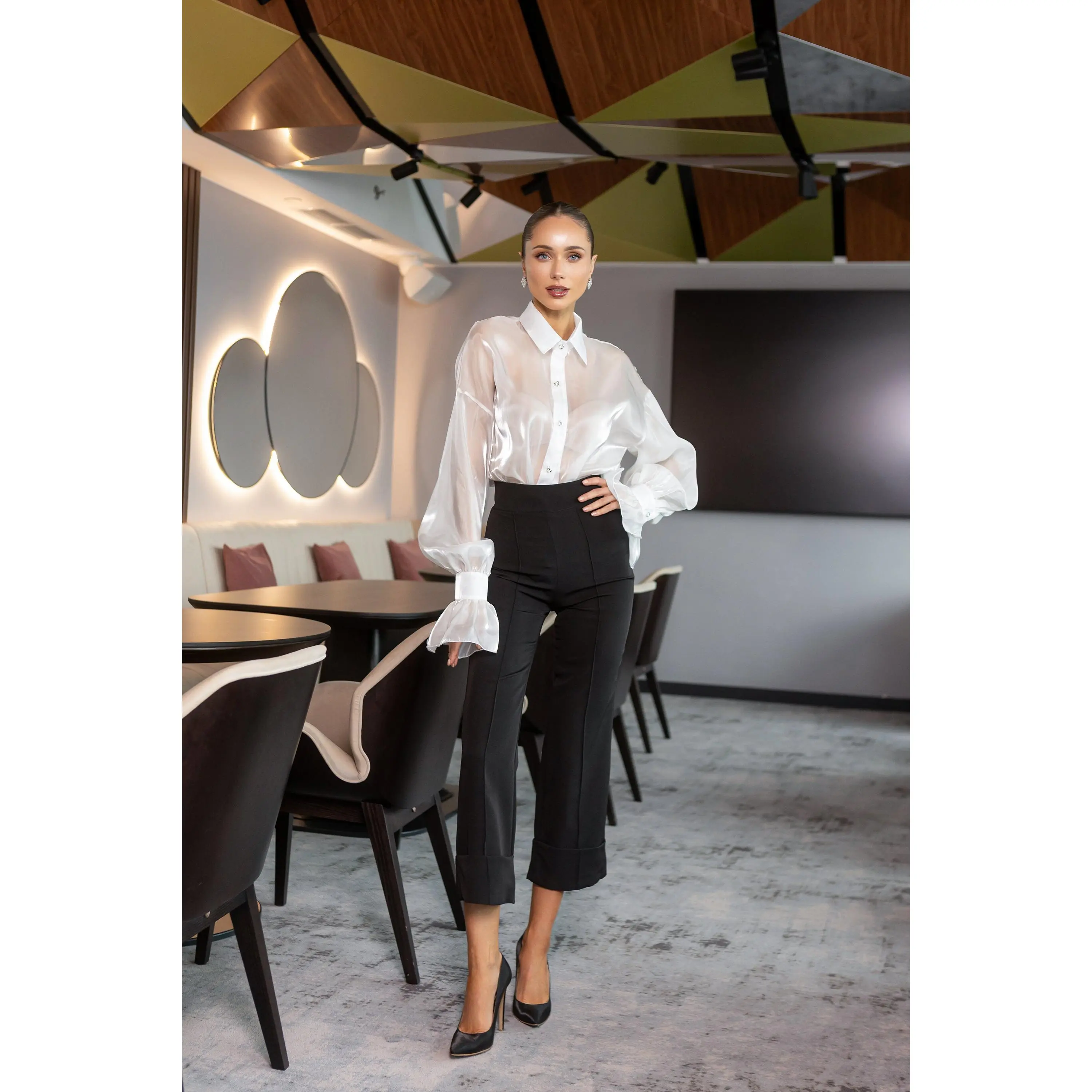 Alexa Black High Waist Culottes