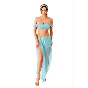 Arabic Static Arabian Princess 3 Piece Costume Set