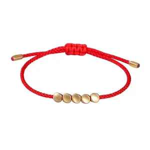 Unisex Handmade Braided Rope Lucky Red String Bracelet Charm Bracelet Luck, Red and Black